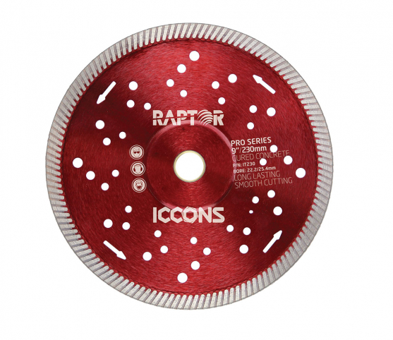 ICCONS TURBO 230MM BLADE RED